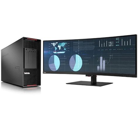 Lenovo P920 Workstation Intel Xeon Bronze 3204 16 Go de RAM 256 Go de PCIe NVMe NVIDIA RTX A4000 Il est fourni avec une fonctionnalité d'exploitation