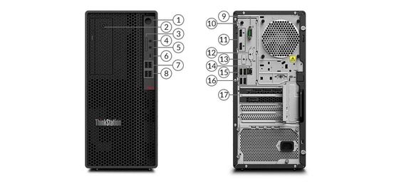 Processeur Intel Core i7 10700T de 10e génération dans la station de travail Lenovo ThinkStation P340