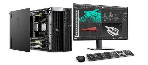 DELL T7920 Station de travail de tour de précision Xeon Gold 5122 Station de travail professionnelle à 3,6 GHz