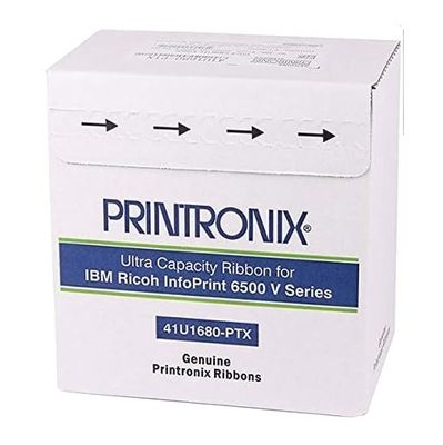 Printronix 41U1680-PTX Double Spool Ribbon 6-Pack Noir ASIN B016GNX96G Prêt à être expédié