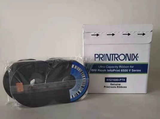 Printronix 41U1680-PTX Double Spool Ribbon 6-Pack Noir ASIN B016GNX96G Prêt à être expédié