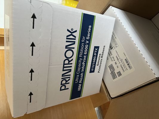 Printronix 41U1680-PTX Double Spool Ribbon 6-Pack Noir ASIN B016GNX96G Prêt à être expédié