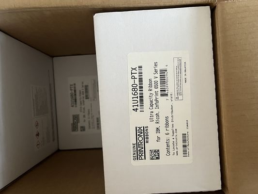 Printronix 41U1680-PTX Double Spool Ribbon 6-Pack Noir ASIN B016GNX96G Prêt à être expédié