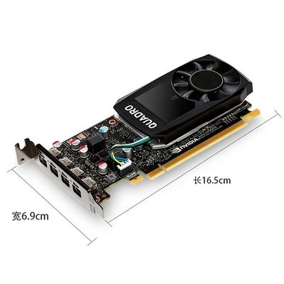 PCI Express 3.0 16X NVIDIA QUADRO P1000 Mini Port d'affichage de sortie pour les professionnels
