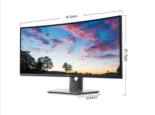 DELL U3419W 34" Moniteur à LED HD USB-C courbé 8 ms Temps de réponse 60° Angle de vision vertical
