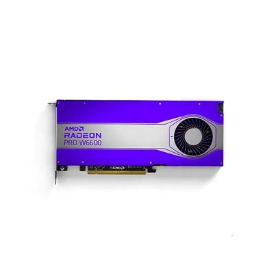 Carte graphique pour ordinateur de bureau AMD Radeon PRO W6600 avec bande passante maximale de mémoire jusqu'à 224 Go/s