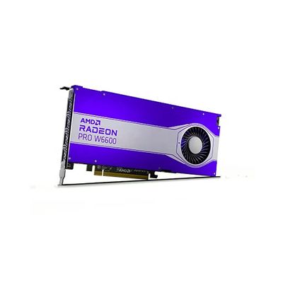 Carte graphique pour ordinateur de bureau AMD Radeon PRO W6600 avec bande passante maximale de mémoire jusqu'à 224 Go/s
